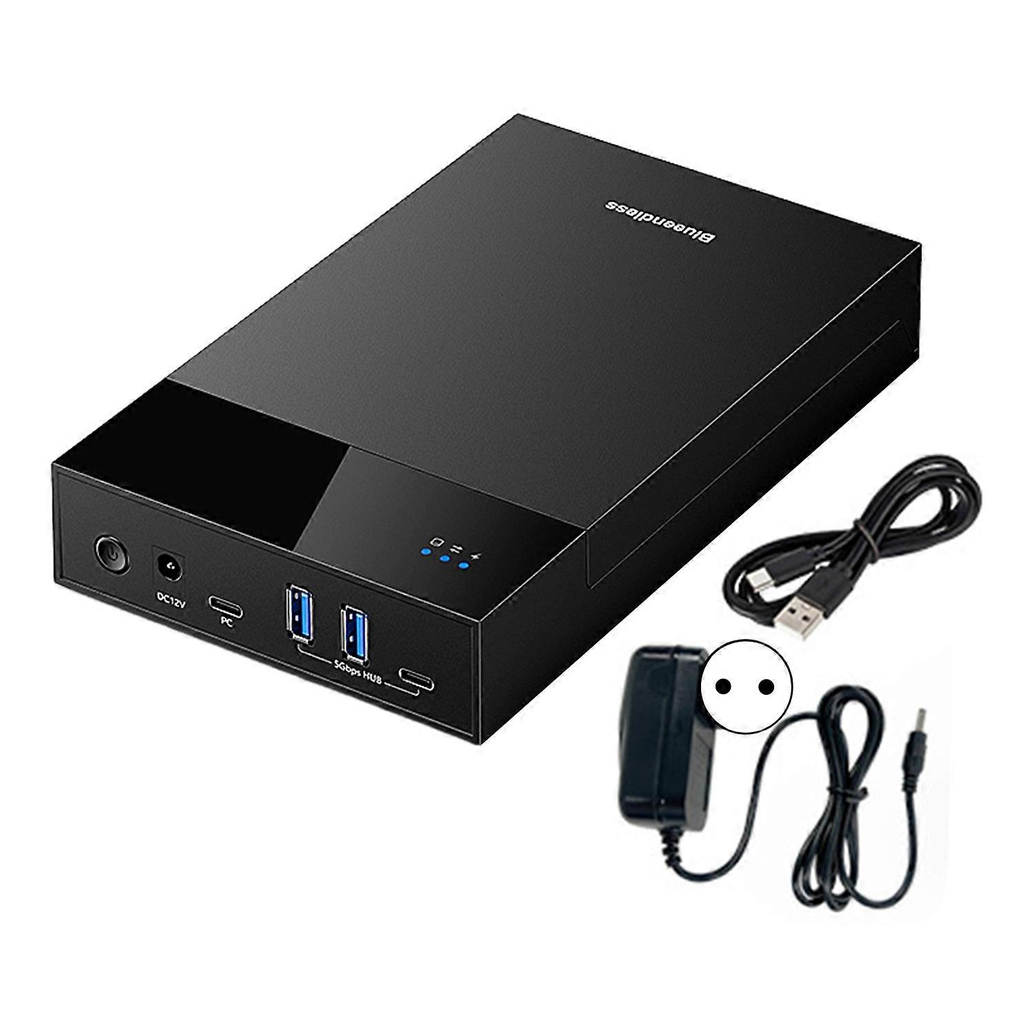 External Hard Drive Enclosure 5Gbps High-Speed Transmission Universal Multi-Port Hub USB 3.0 to SATA