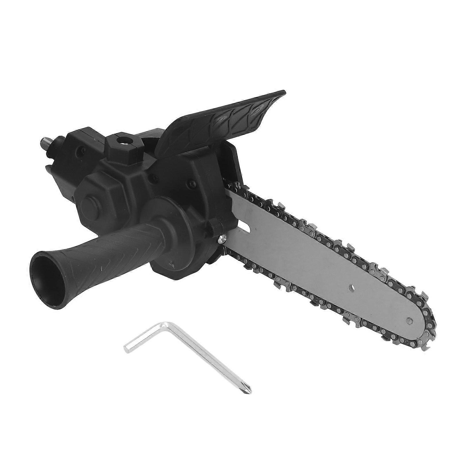 鋸変換ヘッドアダプター ステンレススチール プラスチックハンドル 組み立て簡単 電動ドリルから鋸へのアダプター DIY用 6インチ電動ドリル用