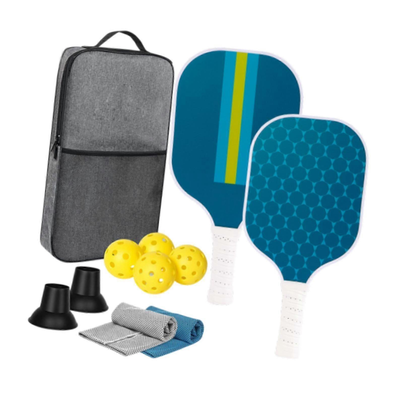 Pickleball Raketi Kapalı Açık Hava Turnuvası için 4 Pickleball Topları Erkekler Kadınlar Havlu Yok Toplayıcı Yok
