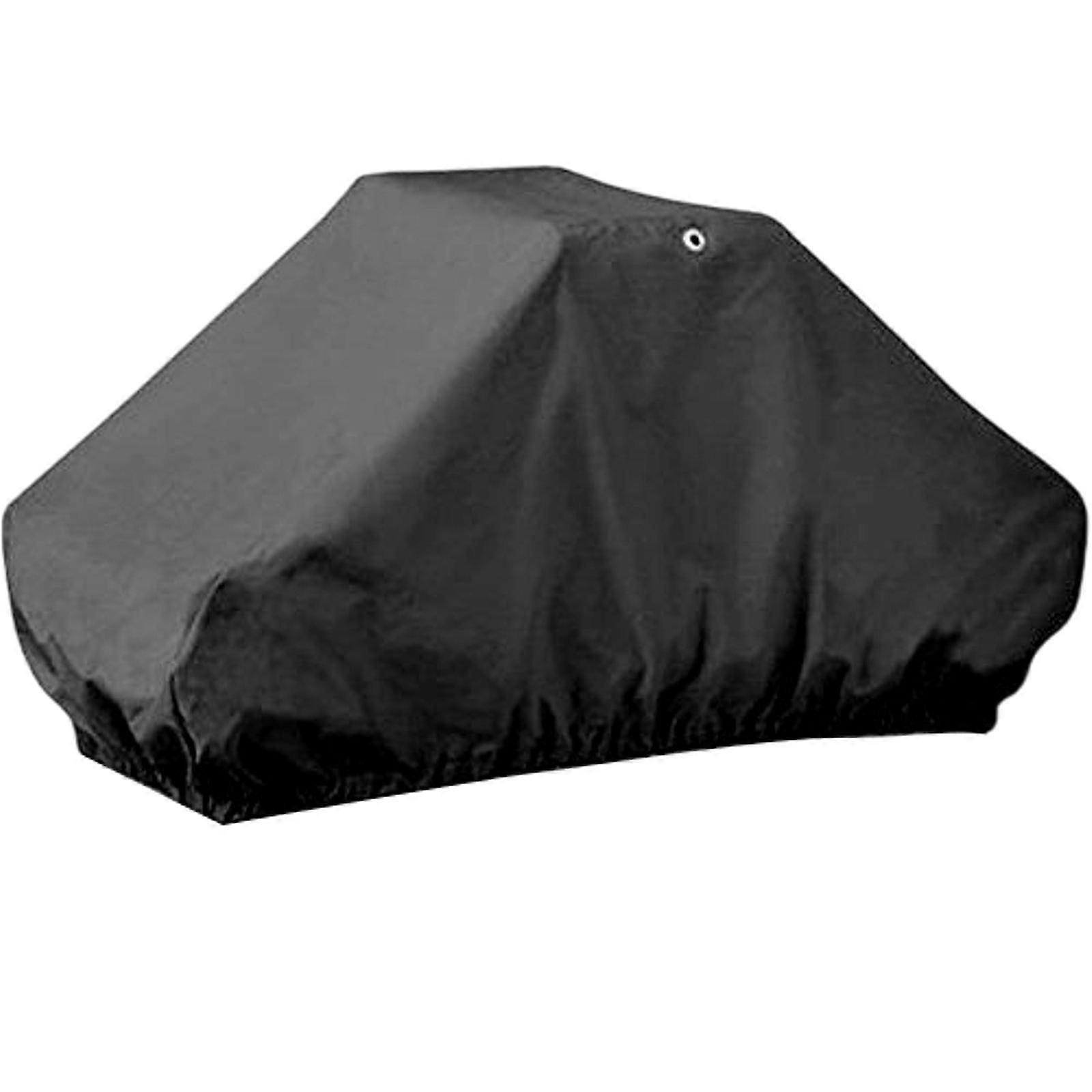 גב אל גב כיסוי מושב סירה מחליף 50"x22.05"x22.05" עמיד למים שחור עמיד לאבק