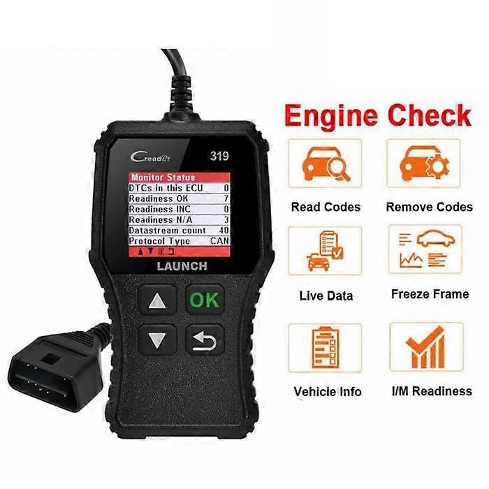 Car Scanner Fault Reader OBD2 EOBD Code Reader Auto Diagnostic Tool