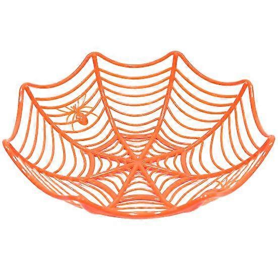Fruit Basket Halloween Spider Web Shape Fruit Bowl Multi-purpose Exquisite Candy Basket Party Decoration