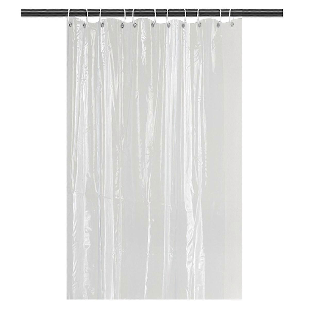 Shower curtain, easy hanging, transparent