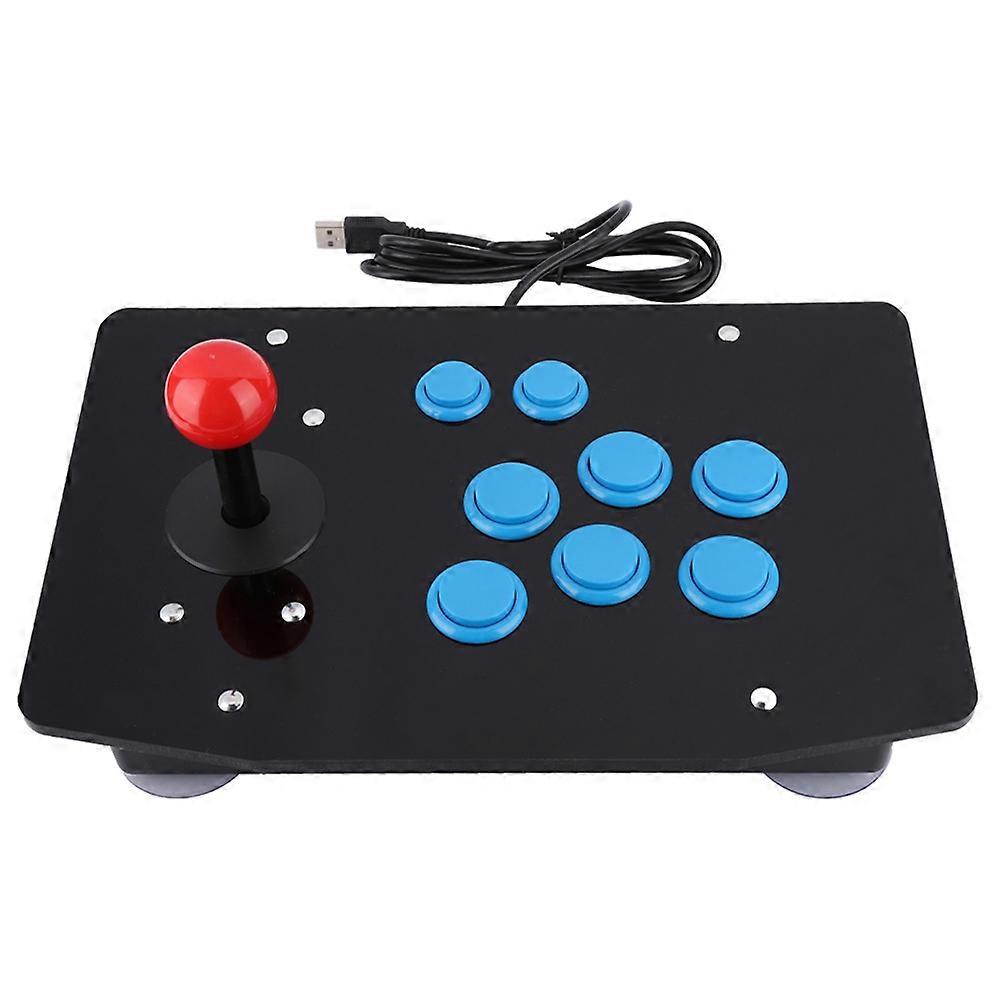 PC Fighting Arcade Game Rocker 8 Button Game Handle Controller USB Cradle