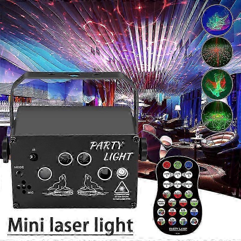 Party Light 3D Effect Aurora-Like Stage Laser Projector Light LED Remote Control Disco Lights for