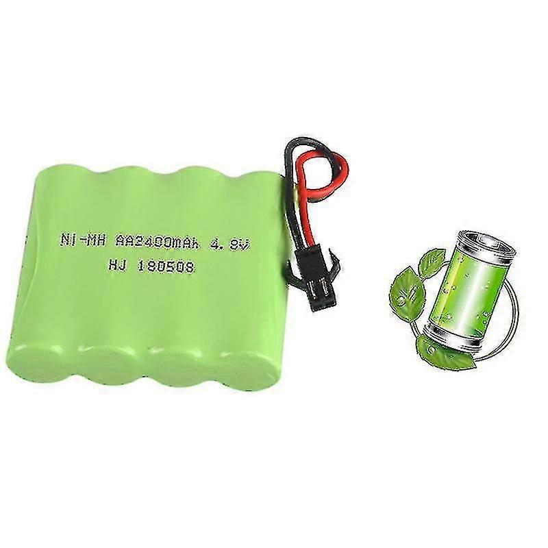 Pack Batterie NiMH 4,8V 2400mAh 4XAA Avec Connecteurs - Neuf