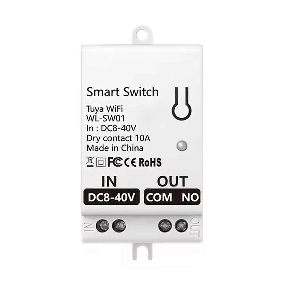 Tuya Smart WiFi Dry Contact Switch Module 10A Home Universal DIY Breaker Relay Work with Smart Life