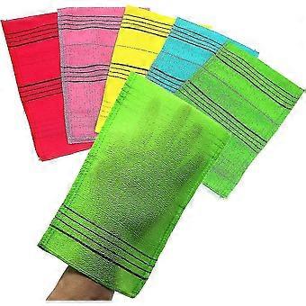 5-pack Peeling Gloves Korean-asian Peeling Towel Italian Towel Double-sided Peeling Gloves For Removing Dead Skin XXF