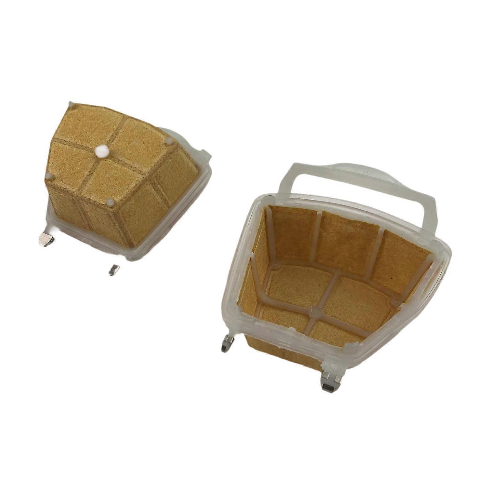 2Pcs Air Filter Sturdy Easy to Install Chainsaw Part Repairing Accessory