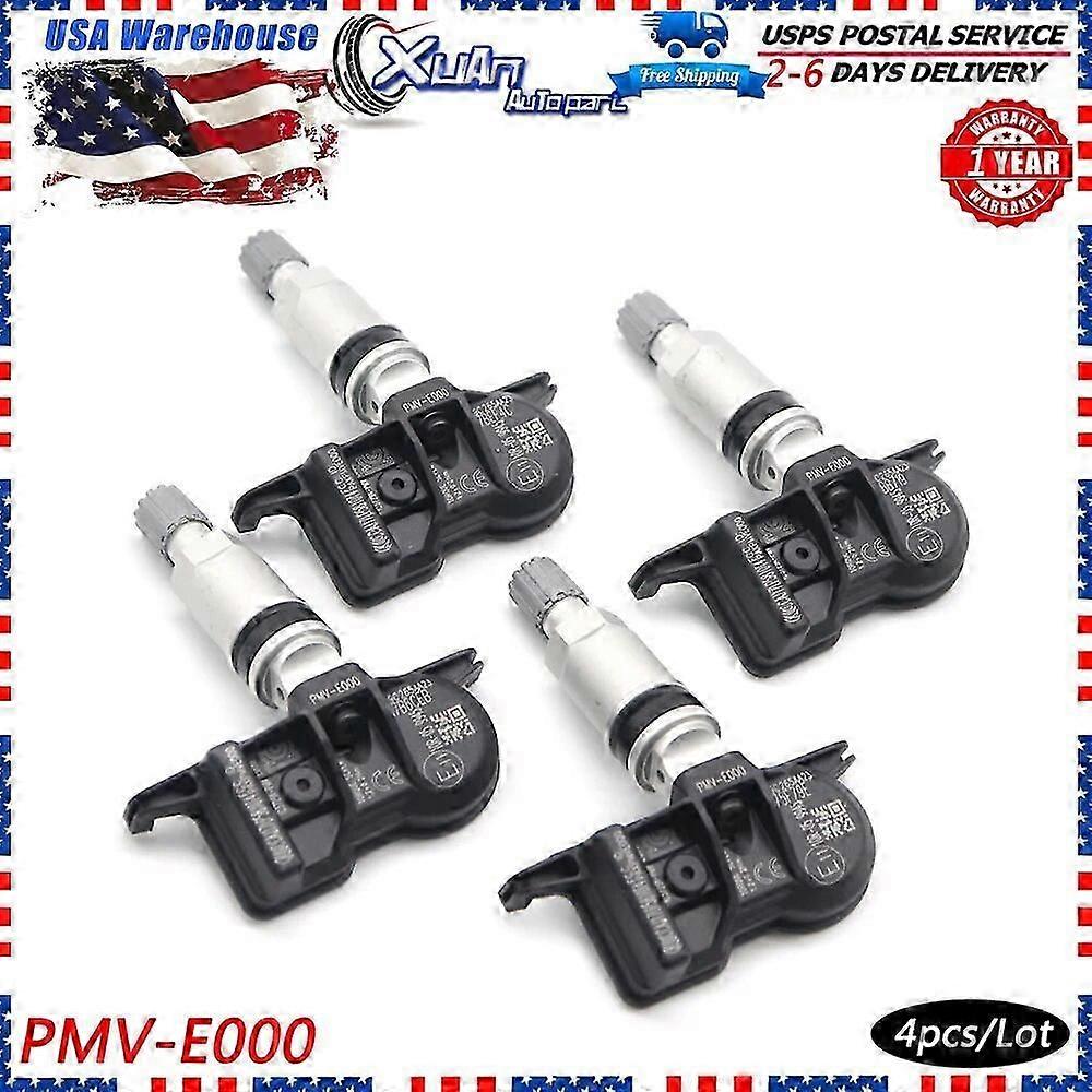 4-Pack 315MHz TPMS Sensors – PMV-E000 – Snap-On Fit For Toyota Tacoma Camry 4Runner & Lexus