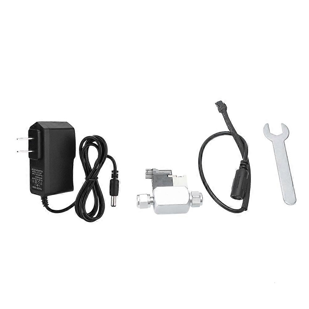 Fish Tank CO2 Magnetic Valve Low Temperature Operation 100-240V AC For Reaction DIY Cylinder Connects To Spinner Valves