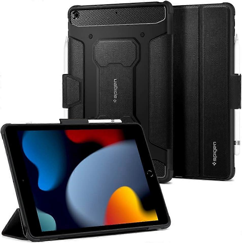 Rugged Armor Pro Case, Shockproof Case, Built-in Stand, Apple Pencil Holder