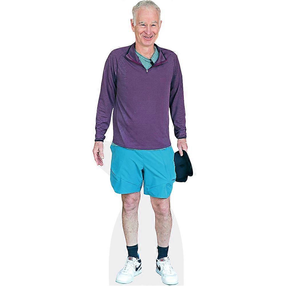 John McEnroe (Shorts) Cardboard Cutout (lifesize OR mini size). Standee. Stand Up.