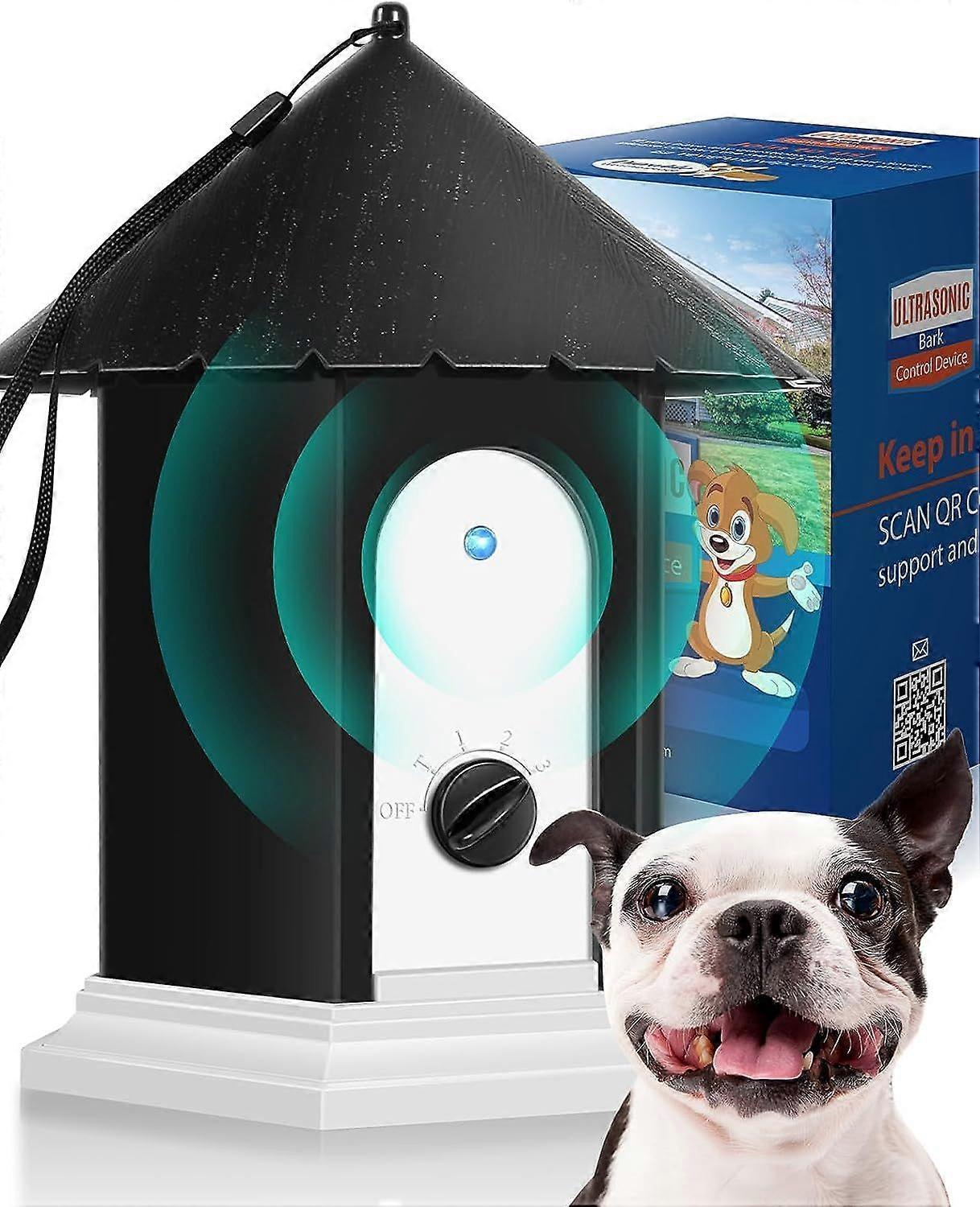 Anti Barking Device, Dog Barking Control Devices with Adjustable Ultrasonic 3 Level Stop Dog Barking Deterrent, Bark Box Up To 50 Ft Pet Behavior Trai