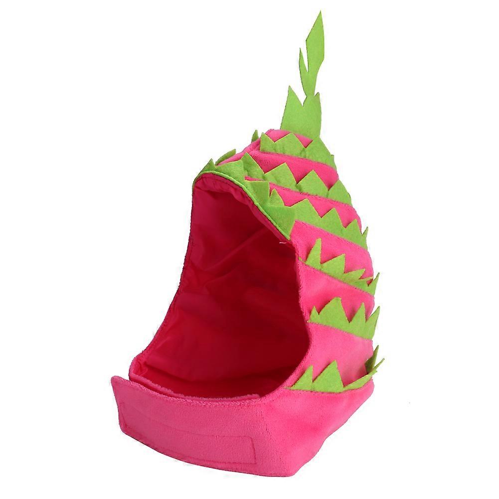S/L Pet Halloween Party Transform Fruit Design Pitaya Cosplay Hat Dog Cat Headgear(S)