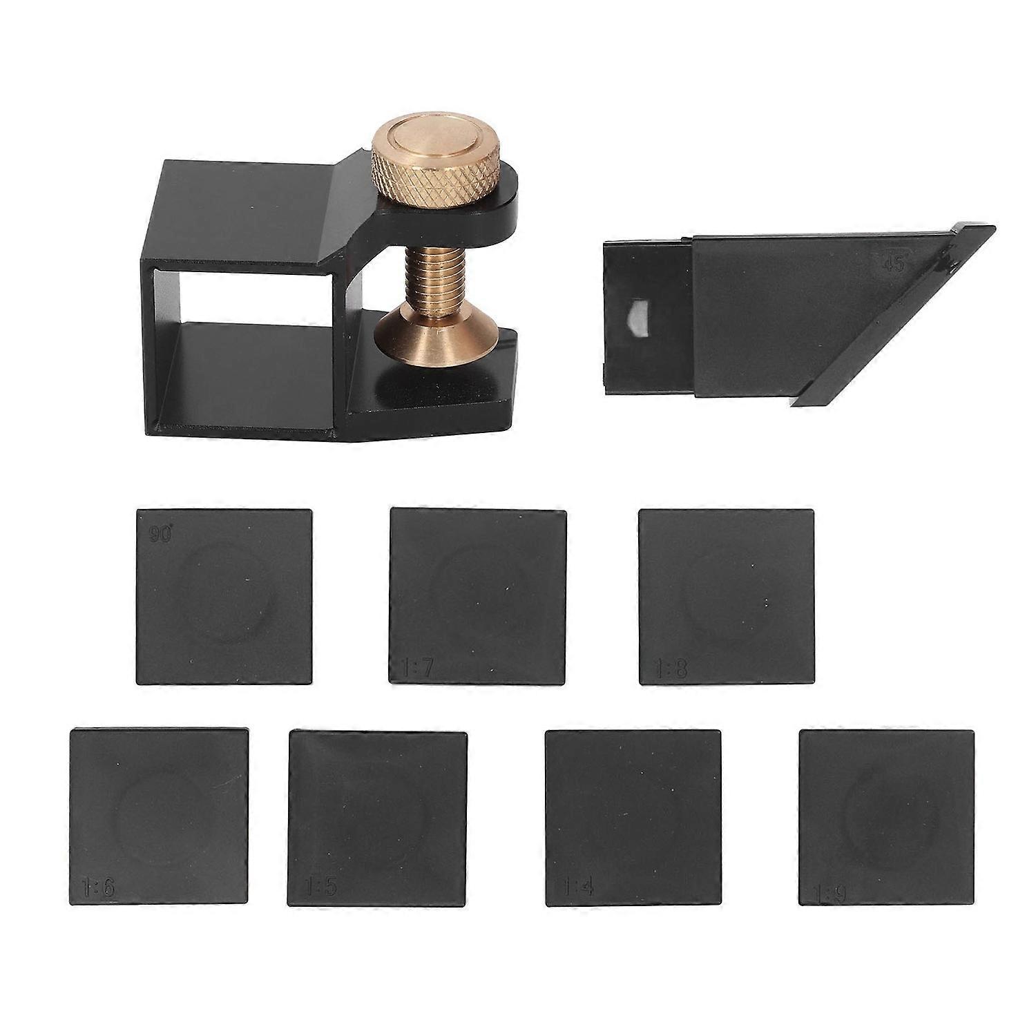 Dovetail Saw Gauge Set with 8 Modules 90 Degree Right Angle Manual Dovetail Jig Marker for Woodworki