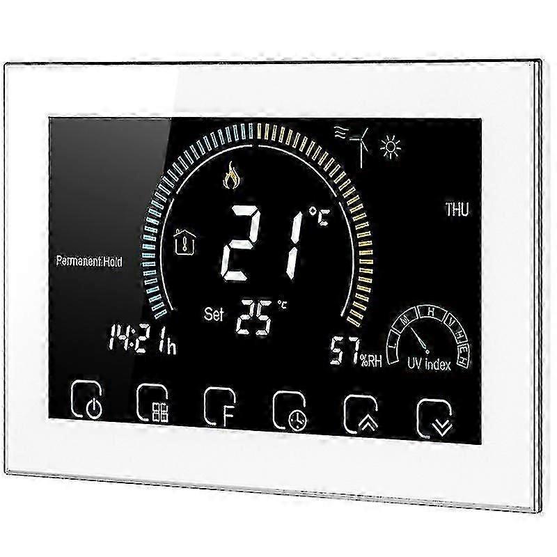 12.7X8.8cm White Thermostats 1 Set Lcd Thermostat Household Temperature Controller Thermostat