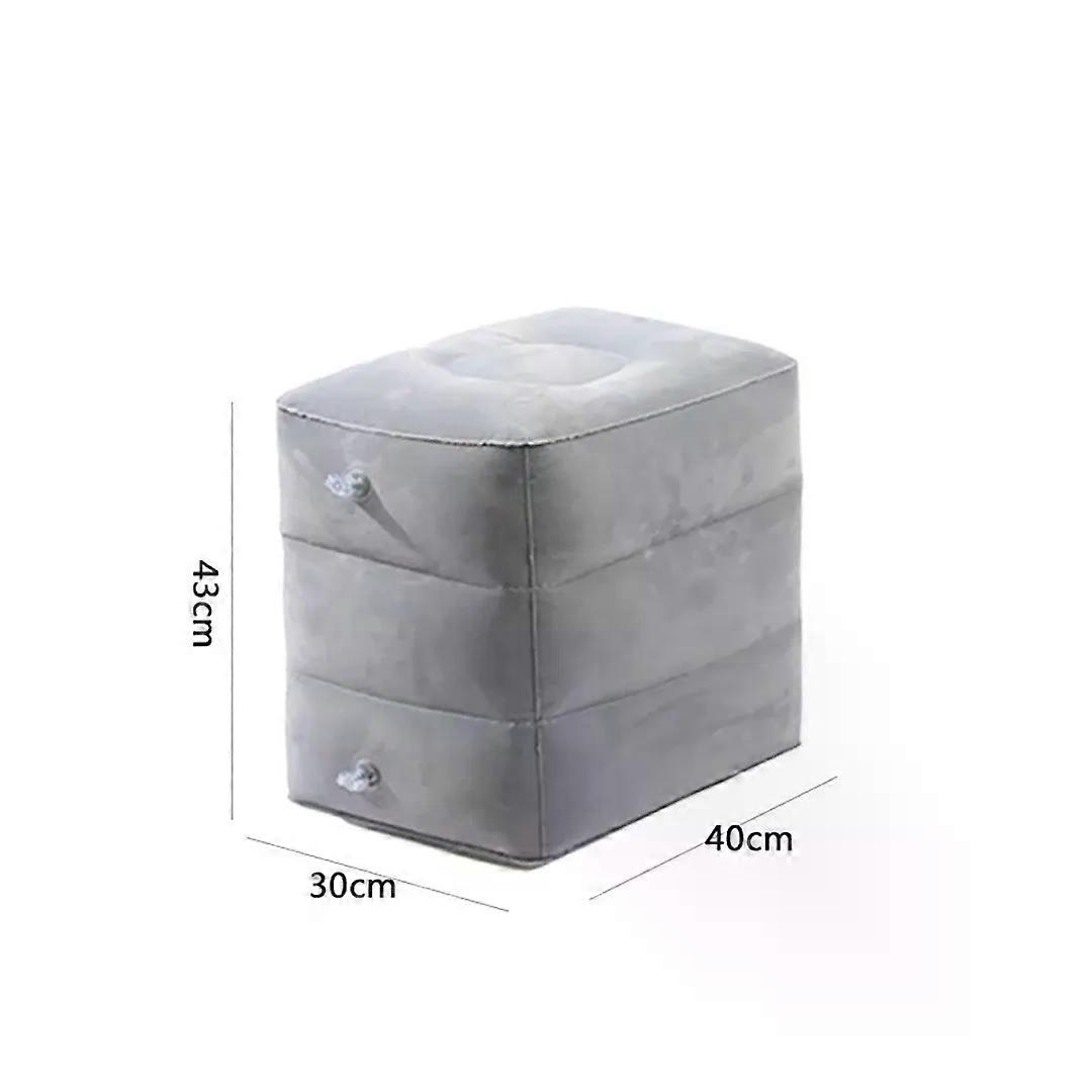 Inflatable Foot Rest Pillow For Travel Portable Adjustable Three Layers Height Stool For Foot Rest Leg Cushion Pillow