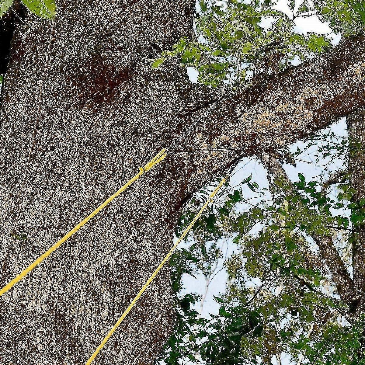 48' Portable High Reach Tree Hand Rope Chain Saw Blades On Both Side