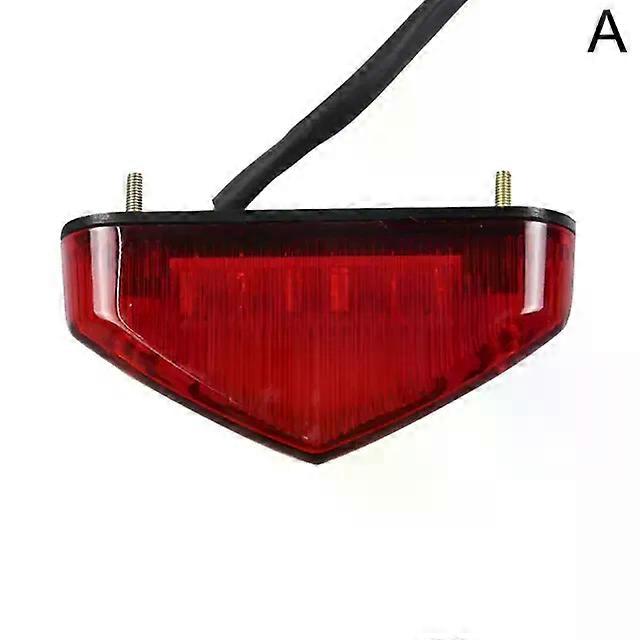 12V Motorcycle Tail Rear Light Lamp Taillight Motor Brake Stop Lights License Plate Lamp compatible for Trail Supermoto Motocross Enduro