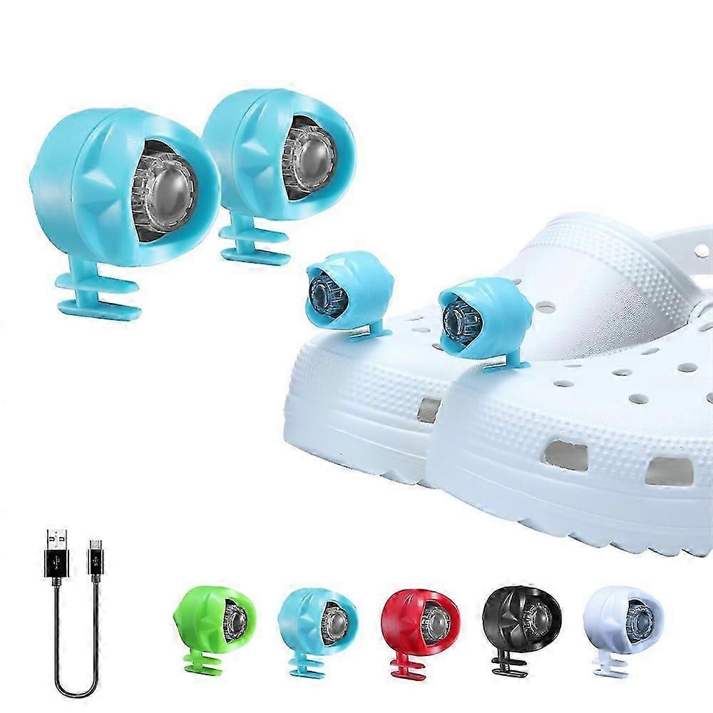 Rechargeable Crocs Headlights, 2pcs Wearable Shoe Lights for Crocs
