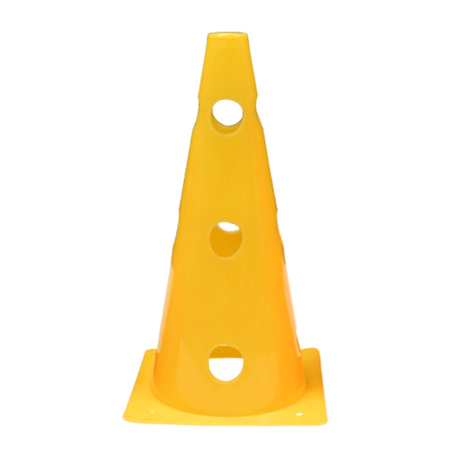 5 Pcs Football Training Maker Bucket Field Skating Marker Soccer Training Marker Obstacle Cones Training Equipment Yellow