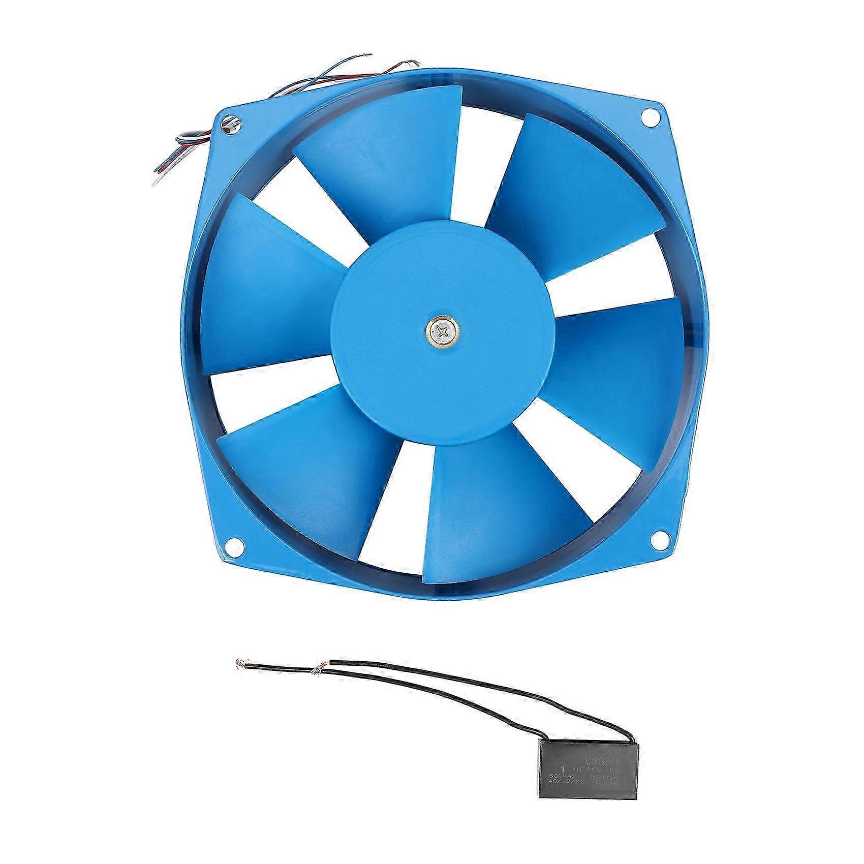 Single Flange Axial Flow Fan with Electric Box 200FZY2-D Model 220V AC 65W Power Variable Wind Direction Cooling Fan
