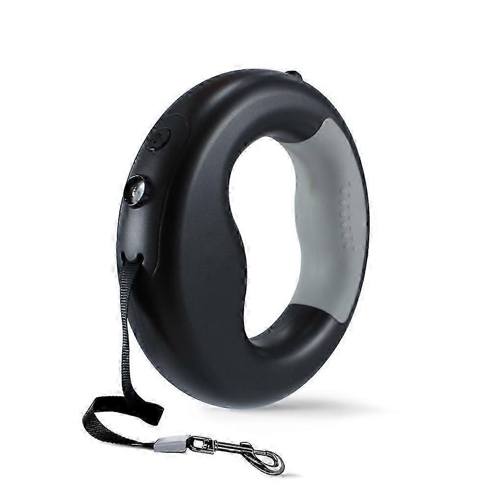Laisse pour chien portable rétractable avec lumière LED ultra lumineuse Laisse lumineuse pour animal de compagnie