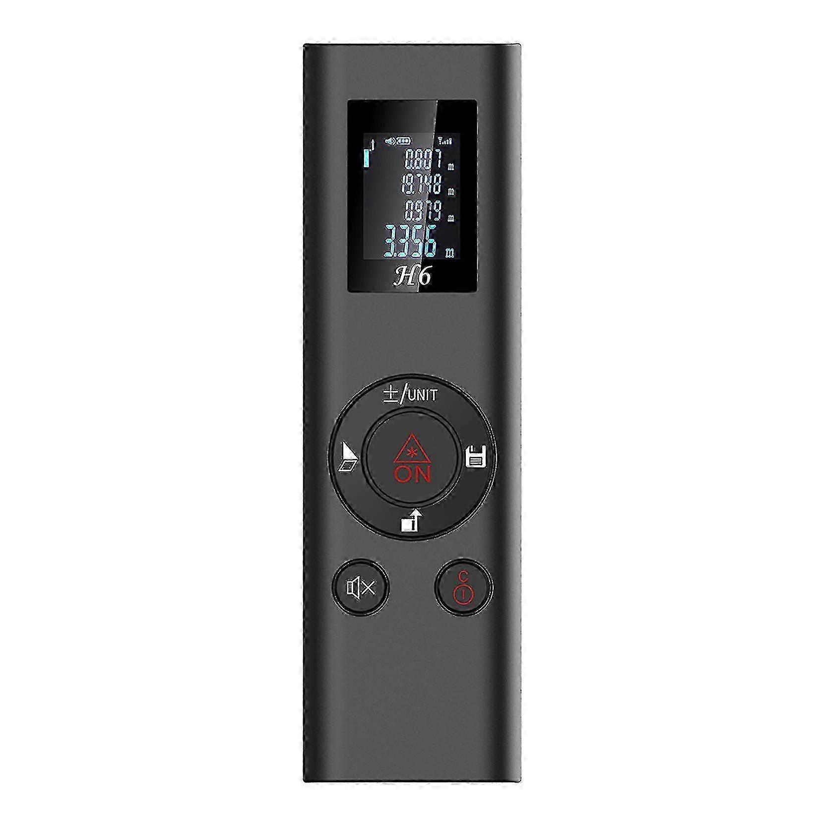 Laser Measure  Laser Distance Meter 40m, Portable Handle Digital Measure Tool Range Finder, Larger Backlit Lcd 4 Line Display Shockproof