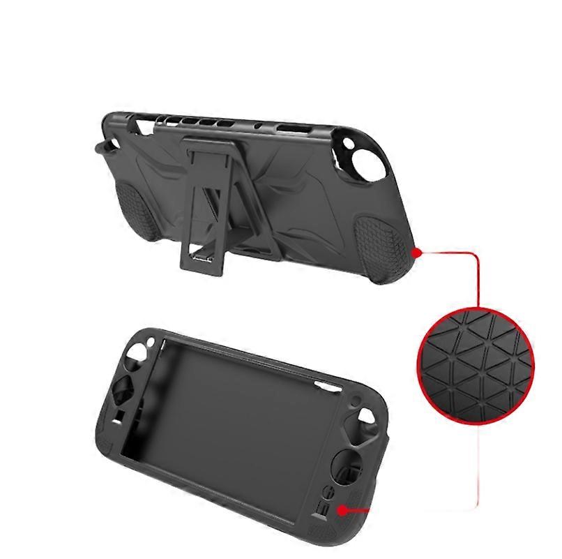 Game Console Silicone Case with Stand for Switch2 Console Silicone Non-Slip Full Cover Protective Case Accessories 