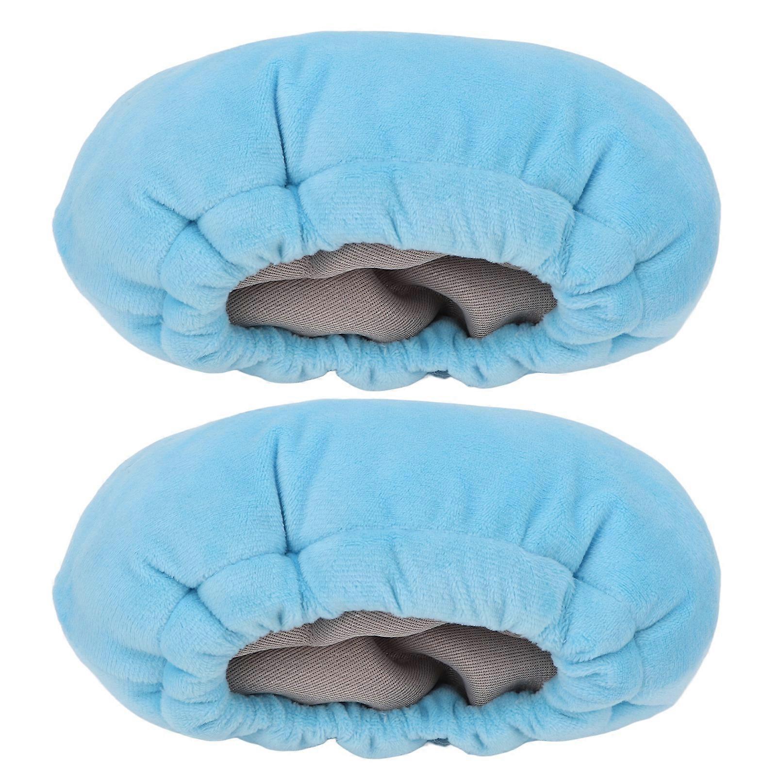 2pcs Crutches Underarm Pad Blue Soft Handle Pillow Covers Accessories for Hand Grips Armpit 