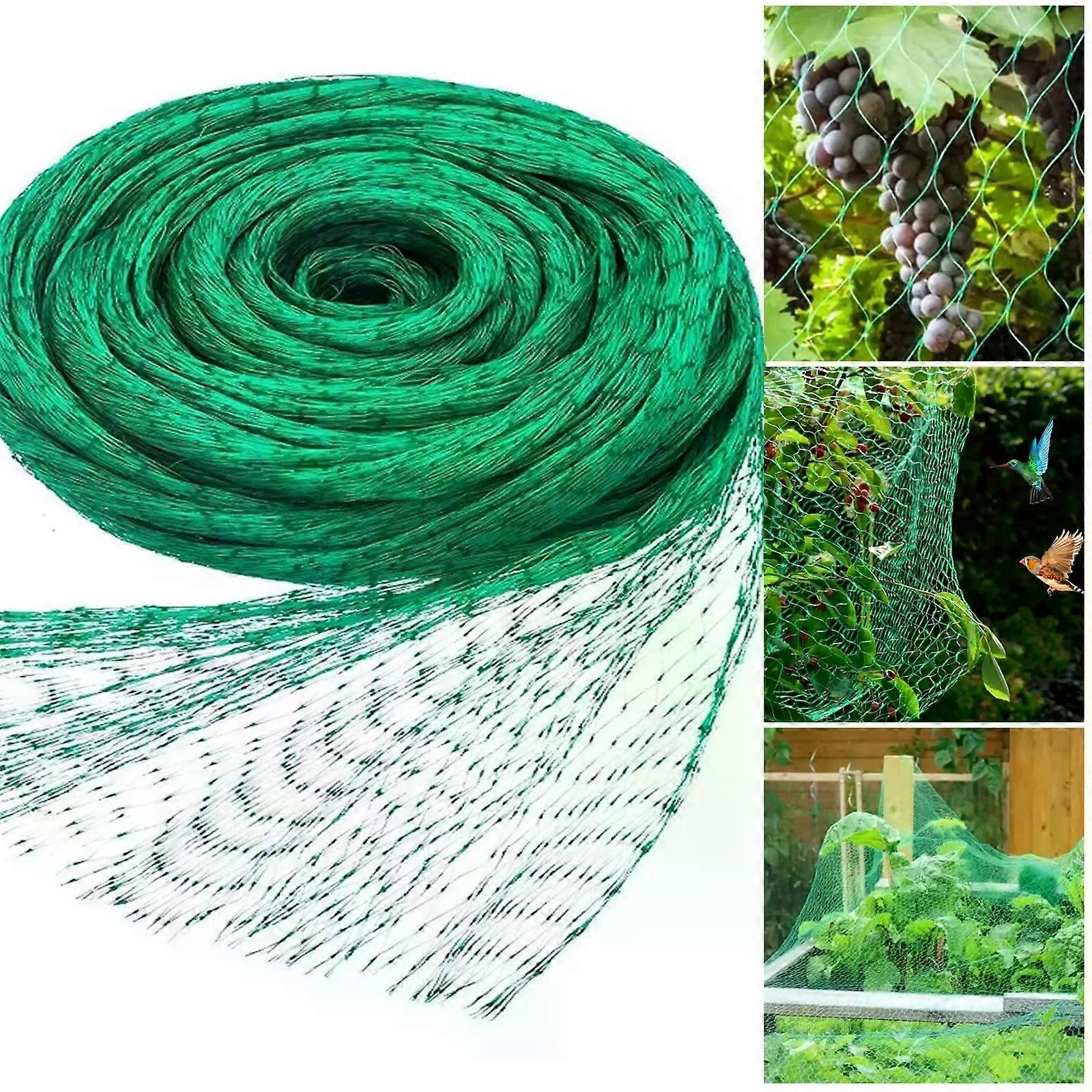 Garden Netting Green Woven Mesh Protect Plants Fruits Flowers Trees stretch Fencing Durable Net stops Birds Deer Animals