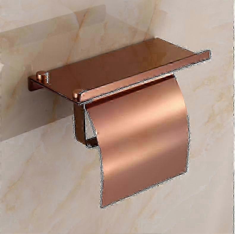 ステンレス製トイレットペーパーホルダー--ブラック