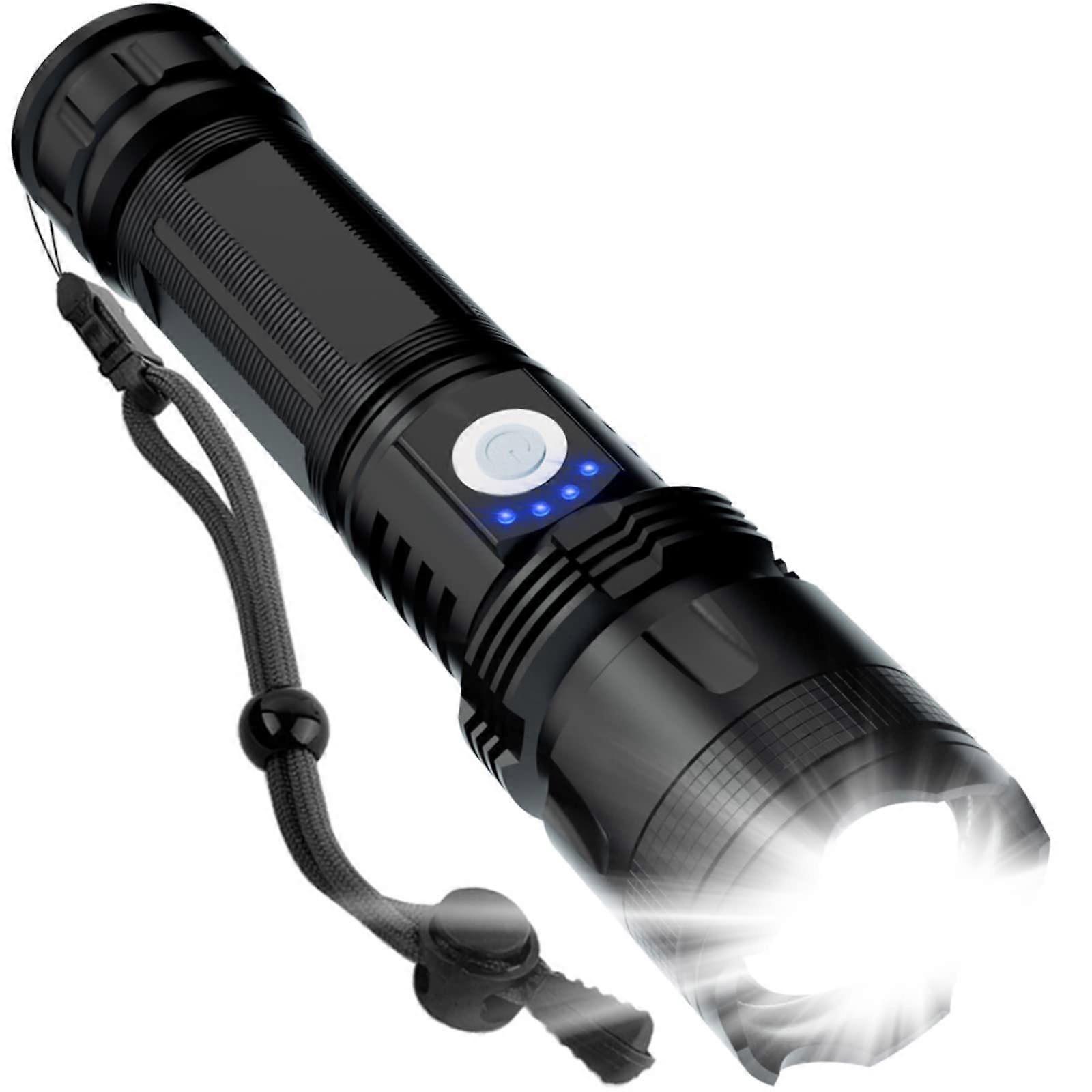 Rechargeable LED Flashlights High Lumens, 990,000 Lumens Super Bright Powerful Flashlights, 5 Modes, IPX6 Waterproof Handheld Flash Light for Emergenc