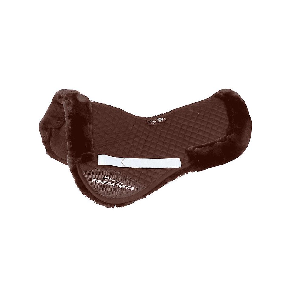 Shires Arma Fully Lined Half Pad - Brown