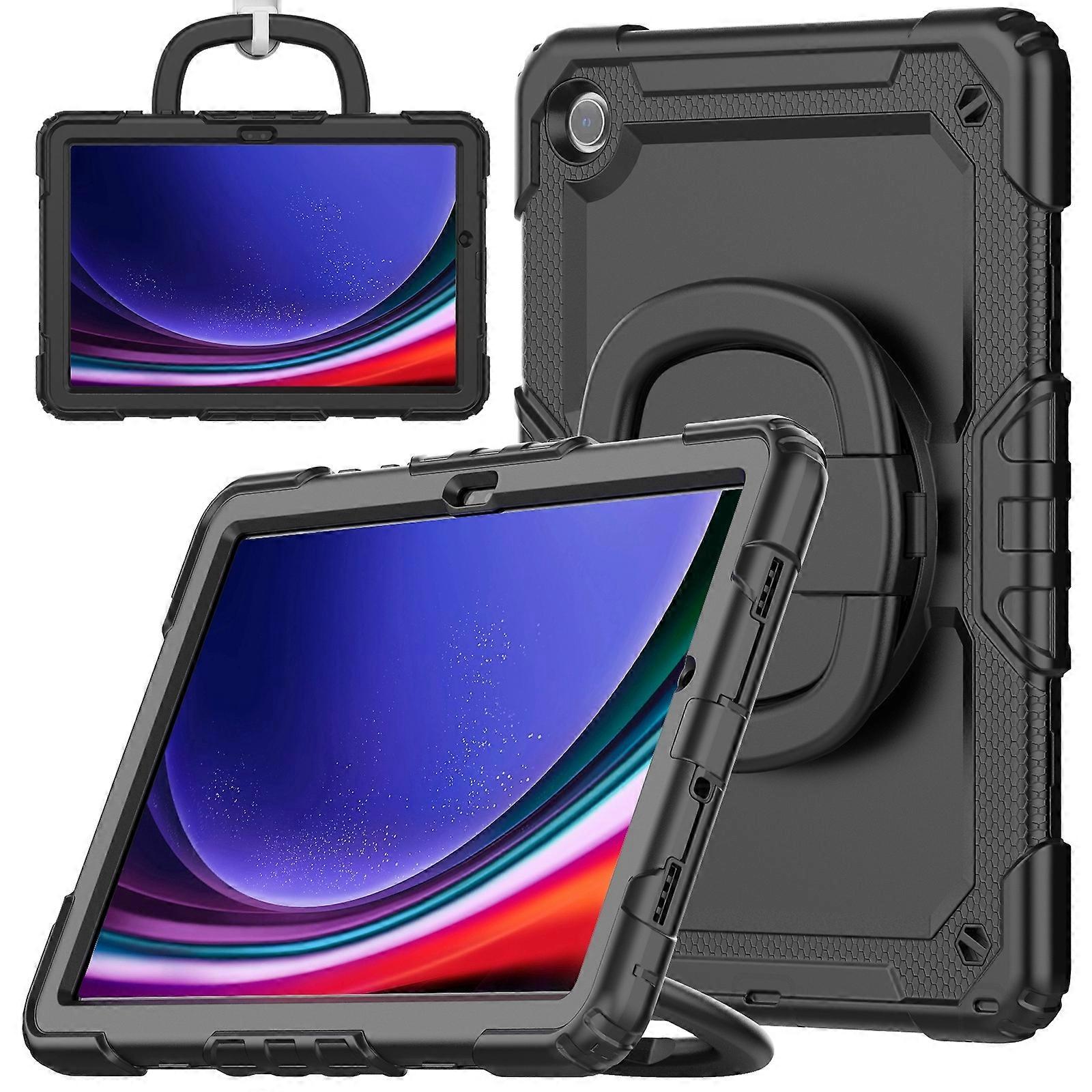 Handle Silicone Hydric PC Tablet Case with Shoulder Strap