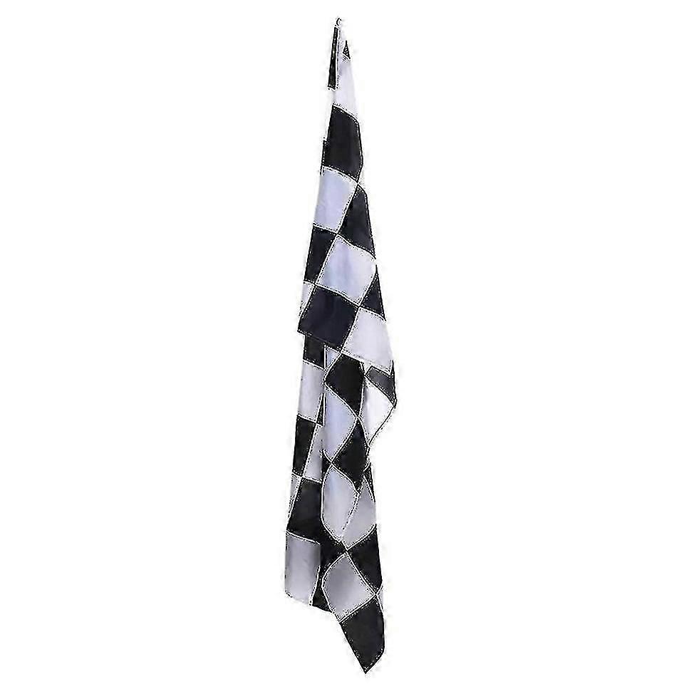 F1 Racing Flag 90x150cm 100% Polyester Klassisk Sort Hvid Ternet Racing ...