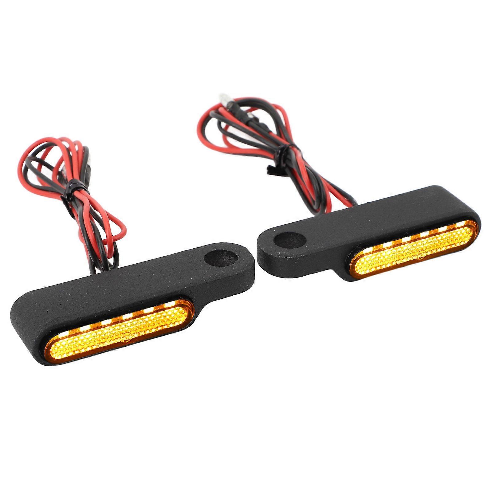 FATECIM 2X Motorcycle LED Turn Signal Indicator Amber Light