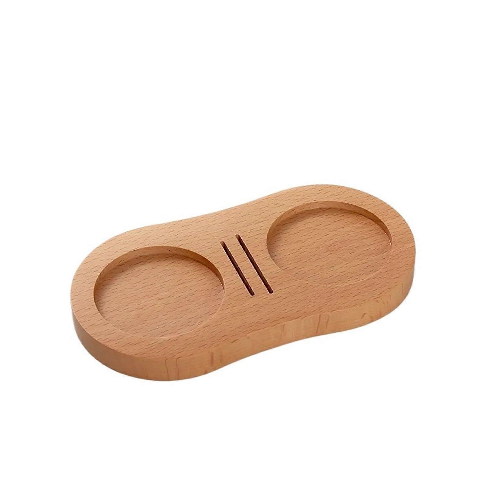 51/53/58MM Walnut Coffee Tamper Filter Holder With Powder Base Tamper Storage Pad Anti-Slip Beech Tool