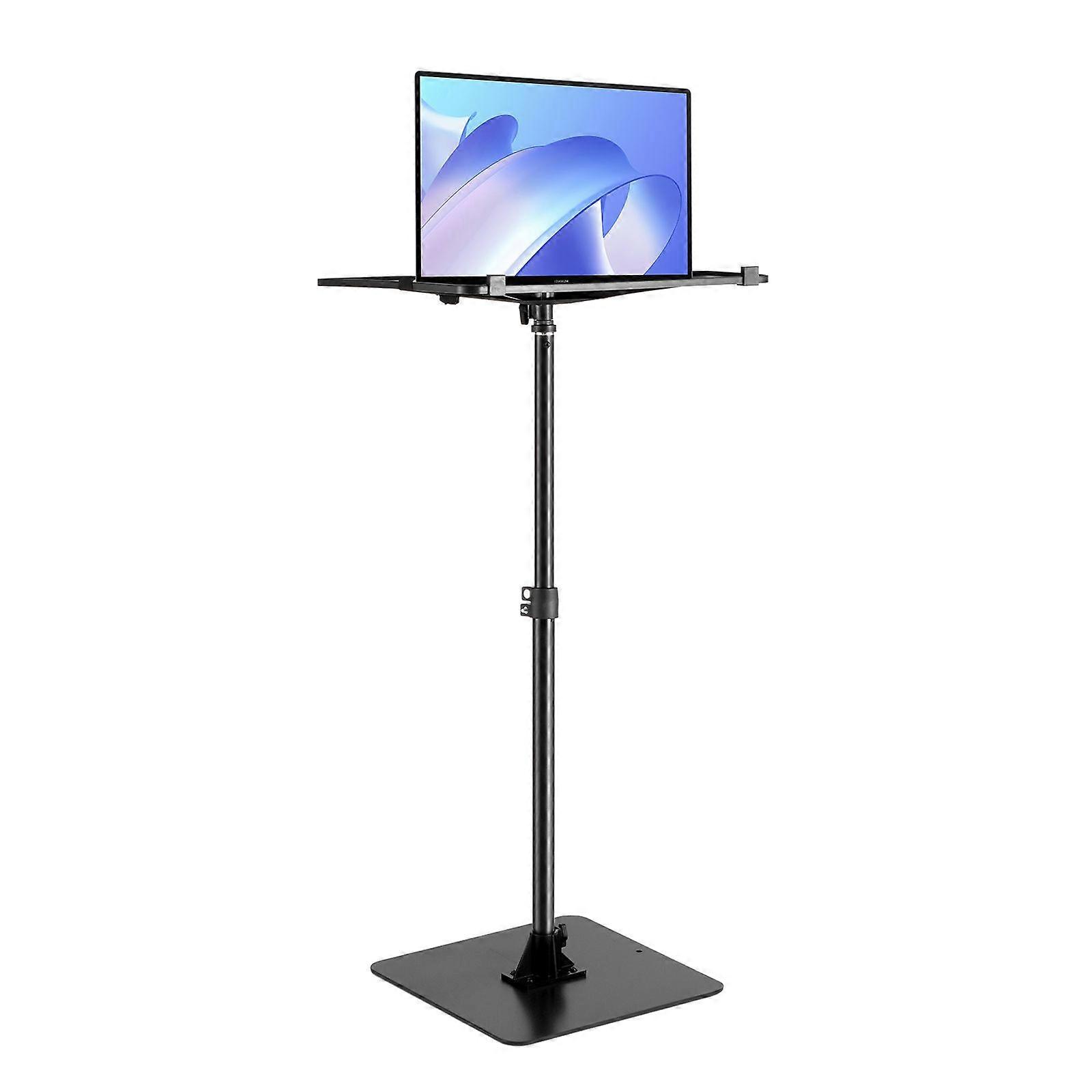 Projector Stand, Projector Floor Stand Adjustable Height from 30.3 to 63.4 in, Projector Mount with Tray, Black