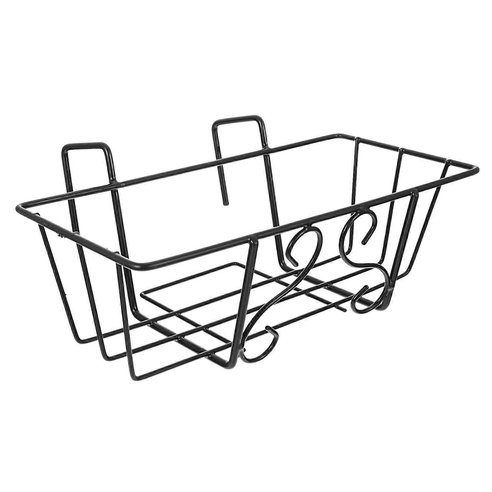 1Pc Iron Hanging Plant Display Rack Railing Planter Holder for Balcony Garden and Home for Bonsai and Greenery Hooks Design