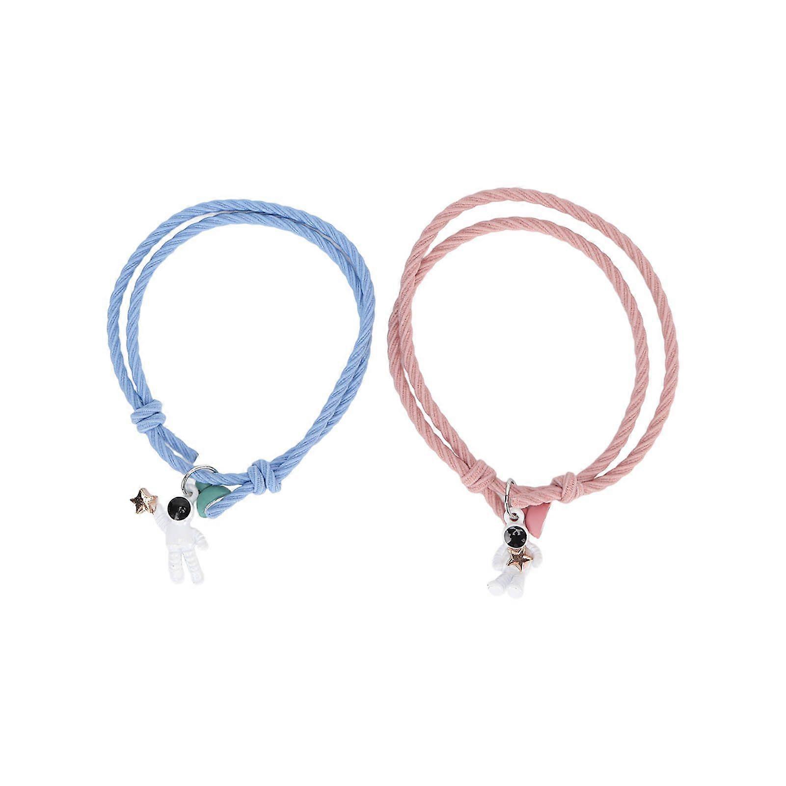 SSRGV Astronaut Magnet Bracelet Pair Couple Matching Bracelet
