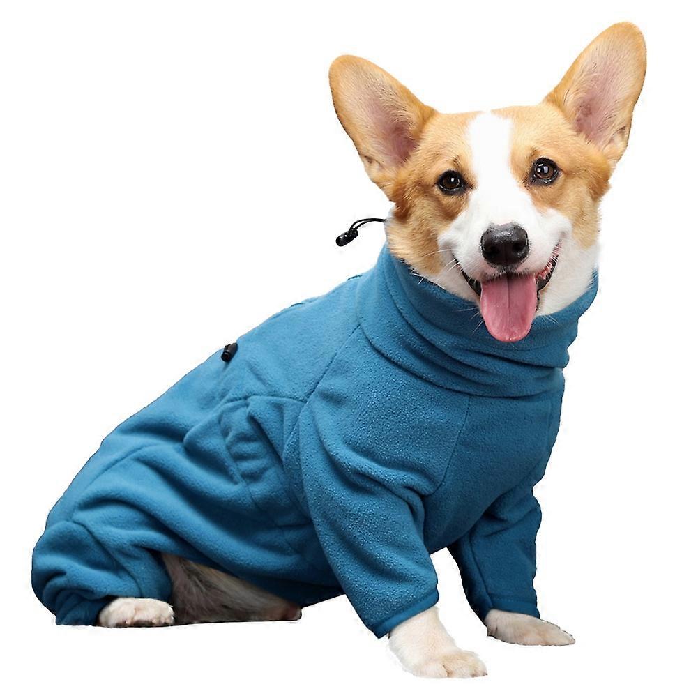 Autumn Winter Warm Pullover Pajamas For Dog High Collar Soft Coral Fleece One-piece Dog Puppy Coats XXS-XXXL