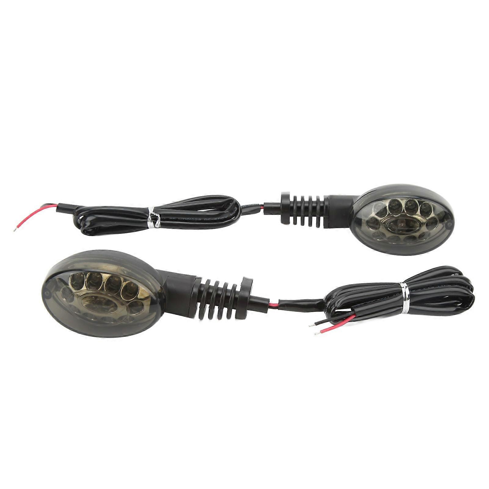 2PCS Motorcycle Front Rear Turn Signal Lights DC 12 V LED Blinker Indicator Light Replacement For NINJA 250R 2008‑2012