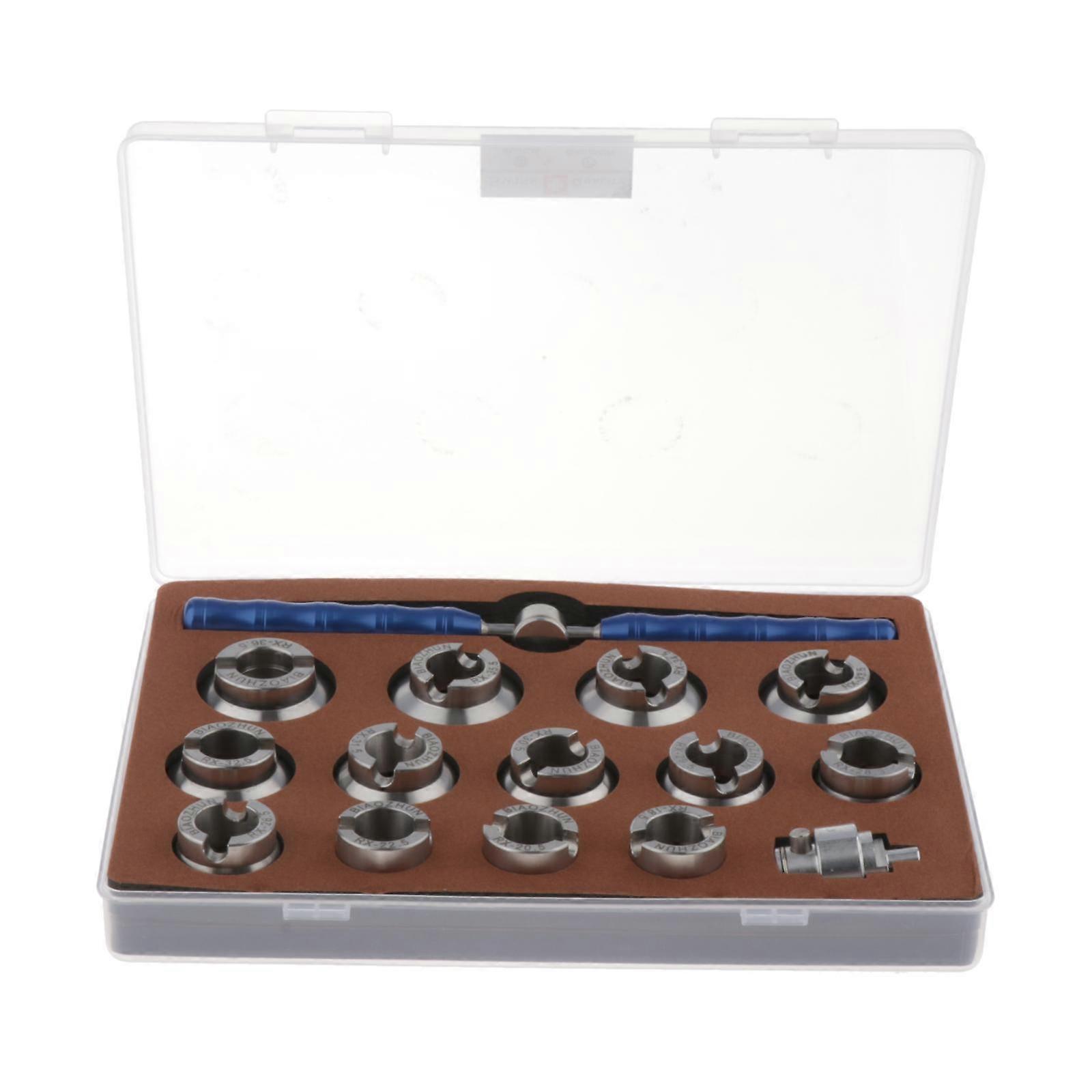 Watch Back Case Opener Set 13pcs Watch Repair Tool for ,13 Size of Grooved