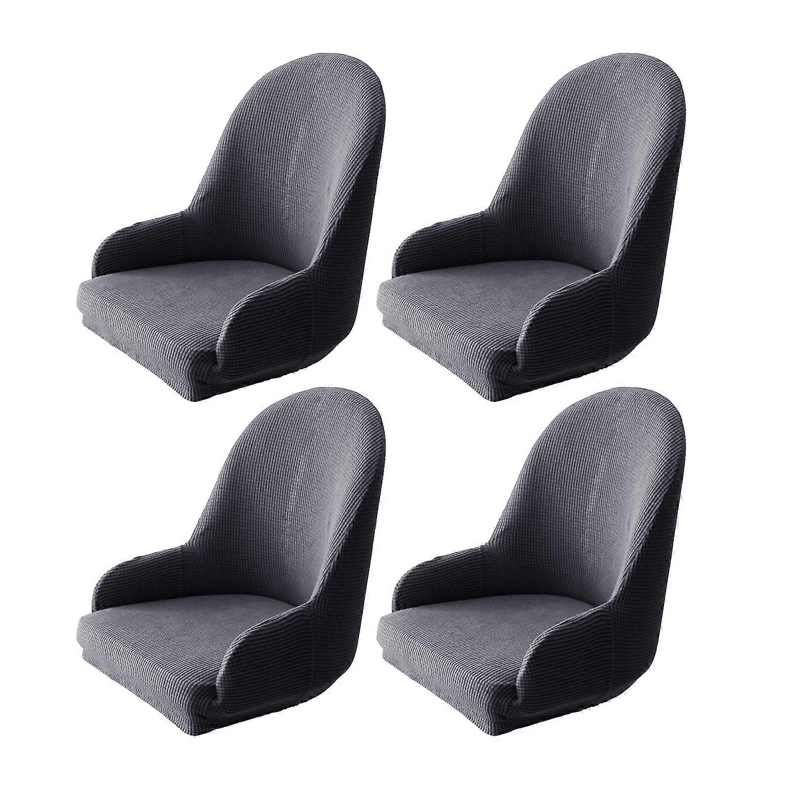 4pcs Solid Color Wingback Cover Party Offices Bars Decor