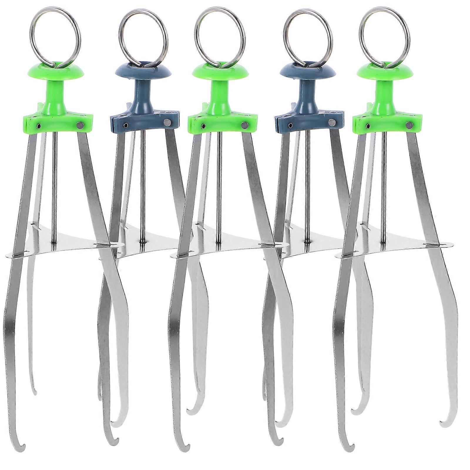 5pcs Heat Resistant Gripper Clips for Pans, Non Slip Bowl Tongs, Kitchen Tool for Safe Handling of Hot Dishes, Compatible with Various Plates and