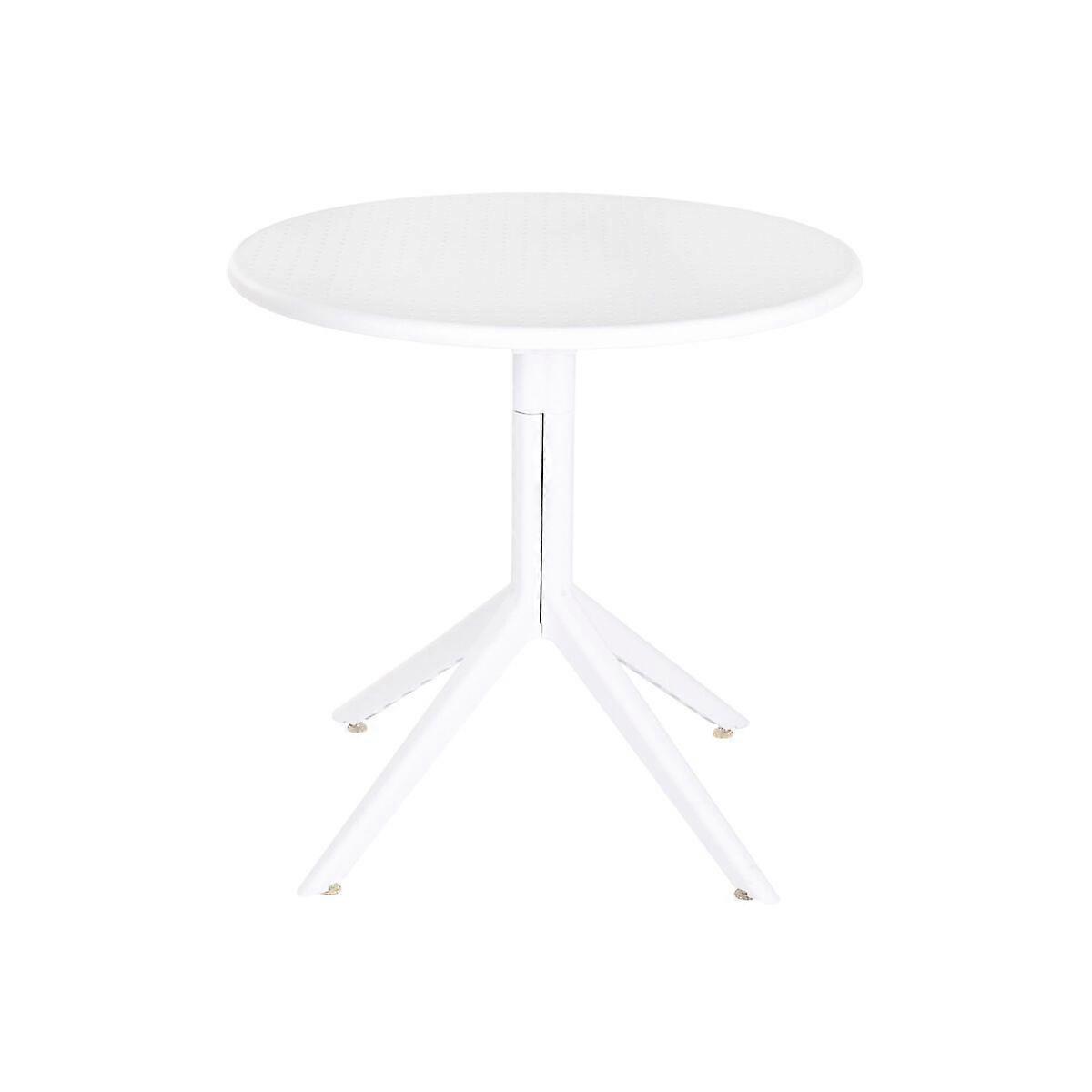 Dining Table Home ESPRIT White Metal polypropylene 80 x 80 x 75 cm
