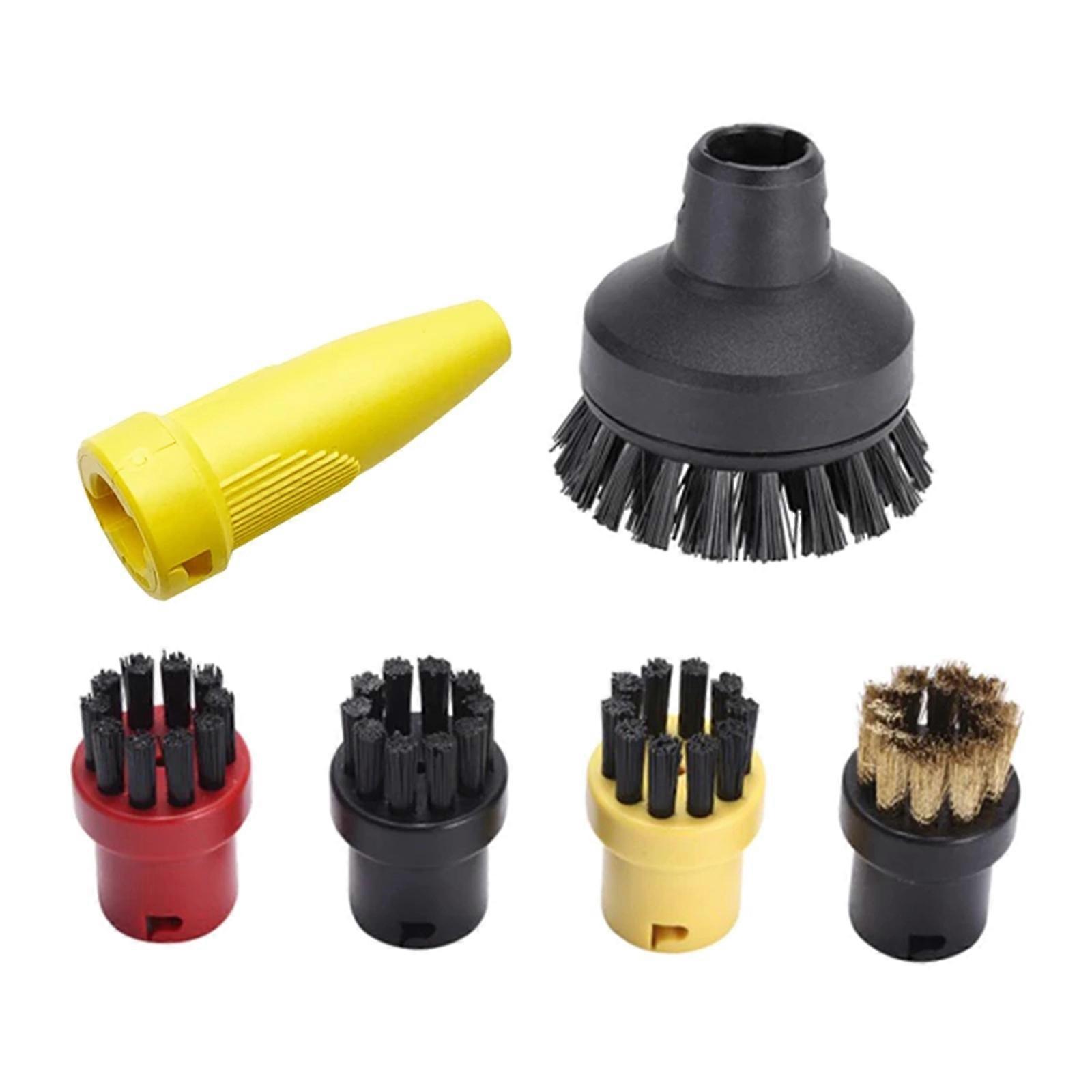 6pcs/set Toilet Brush Round Brush Sprinkler Nozzle for Head for SC1 SC2 SC3 SC4 SC5 Steam Cleaner Sweeper Round Brush Attachments