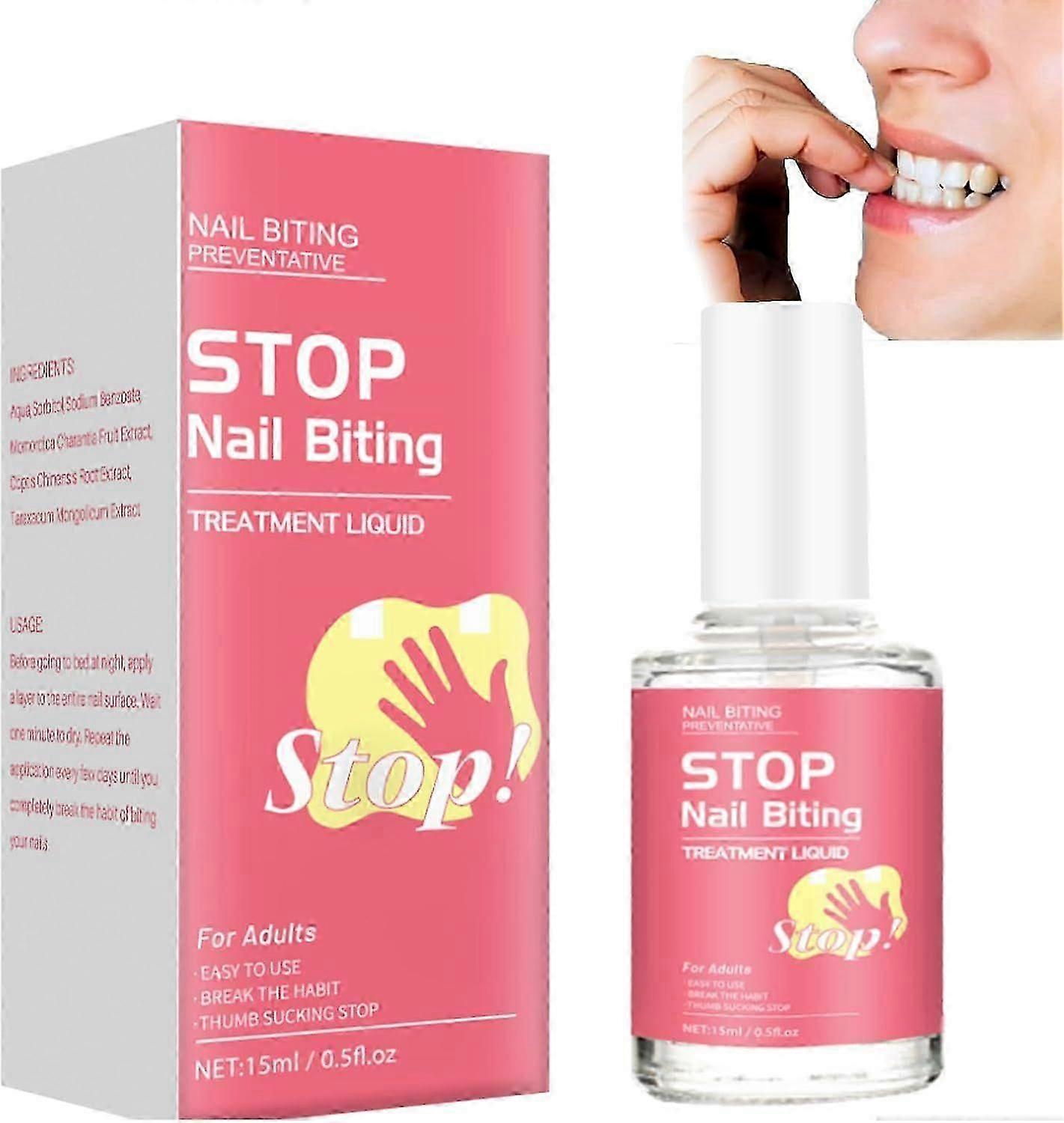 Stop Biting Your Nails with Anti Nail Biting Nail Polish - Nail Biting Prevention - Clear Nail Varnish - Nail Biting Treatment For Adults & Children
